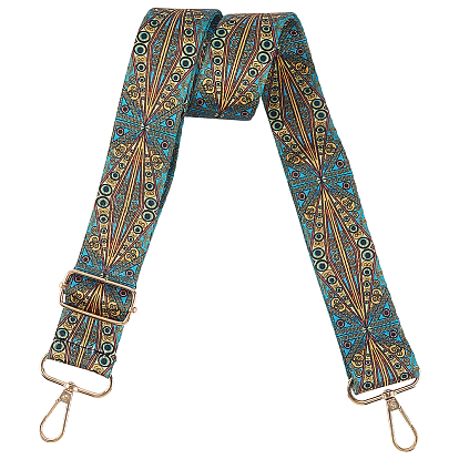 1Регулируемые нейлоновые ремни для сумки с рисунком «злой глаз», с поворотными застежками сплава, аксессуары для замены ручки сумки, золотые