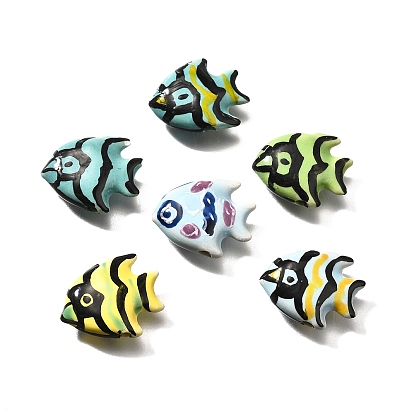 Фарфоровые бусины ручной работы, морская рыба