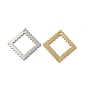 Rhombus Brass Pendants, Long-Lasting Plated, Rack Plating