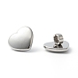 304 Stainless Steel Heart Slide Charms