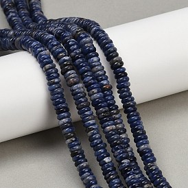 Природный содалит бисер нитей, рондель