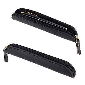 Кожаные пеналы для ручек, прямоугольные