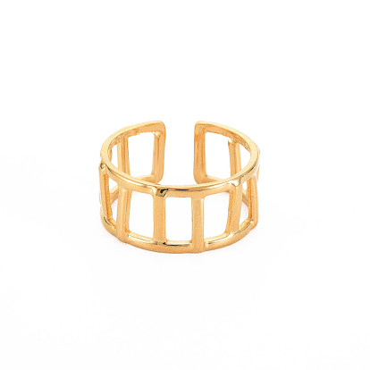 304 прямоугольная полая открытая манжета из нержавеющей стали для женщин