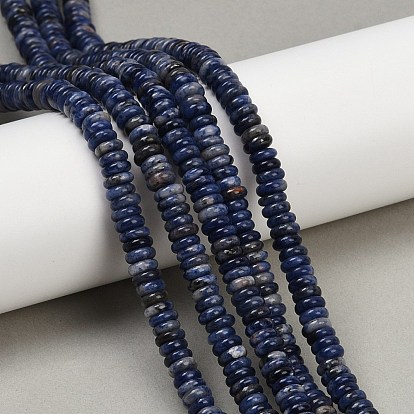 Природный содалит бисер нитей, рондель