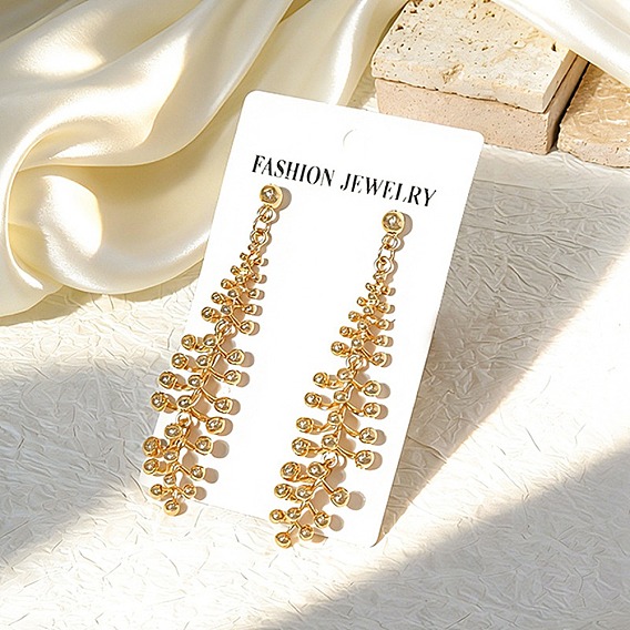 Alloy Stud Dangle Earrings for Women, Nuggets