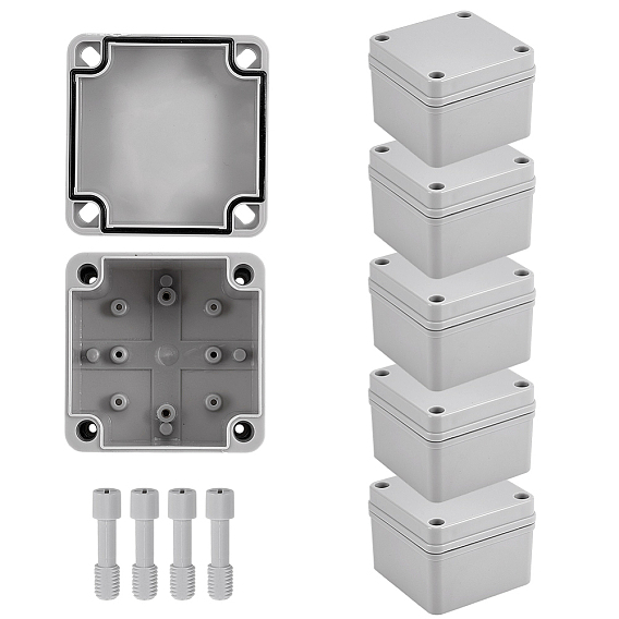 Outdoor Waterproof ABS Plastic Cable Boxes, Square