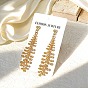 Alloy Stud Dangle Earrings for Women, Nuggets
