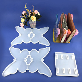 Butterfly Silicone Bookend Display Stands Molds, Resin Casting Molds, for UV Resin, Epoxy Resin Craft Making