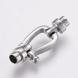 304 Stainless Steel Links Connectors, For Leather Cord Bracelets Making