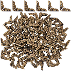 96шт. железные угловые защитные накладки для пакетов, защитный кожух с треугольным резным краем, для сумок альбом для книг аксессуары