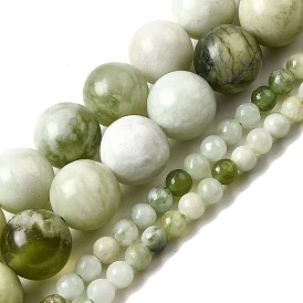 Новых природных нефрита нитей бисера, круглые