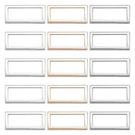 15шт 3 цвета пряжки из сплава, аксессуары для одежды, прямоугольные