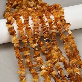 Натуральные янтарные бусины бусины нити, чип