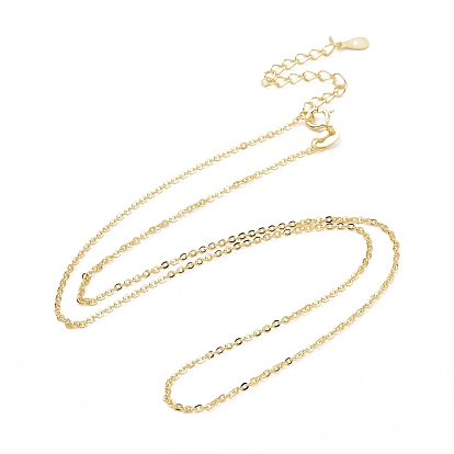 925 Sterling Silver Cable Chains Necklace for Women