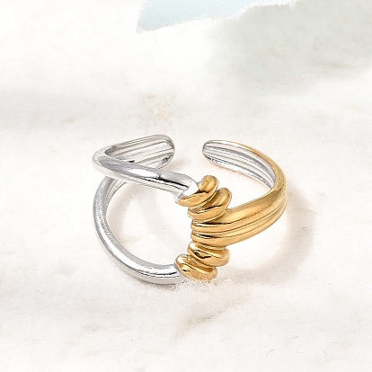 304 открытые кольца-манжеты из нержавеющей стали для женщин, ионное покрытие (ip)
