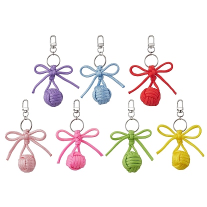 7шт. сплав полиэстер спандекс бант мяч брелок