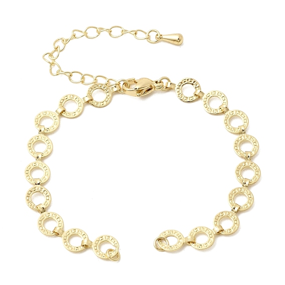 Изготовление браслетов из латунных звеньевых цепочек с текстурированной поверхностью., стойки покрытие, долговечный, без свинца и без кадмия