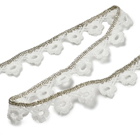 Metallisches Garnband, für Bekleidungszubehör, Basteln Dekoration nähen, mit Phom-Penh, Blumenmuster