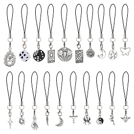 20шт. резиновые и сплавные мобильные ремни, разнообразные