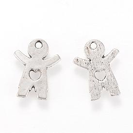 Tibetan Style Alloy Pendants, Boy, Cadmium Free & Lead Free