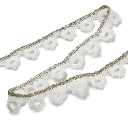 Metallisches Garnband, für Bekleidungszubehör, Basteln Dekoration nähen, mit Phom-Penh, Blumenmuster