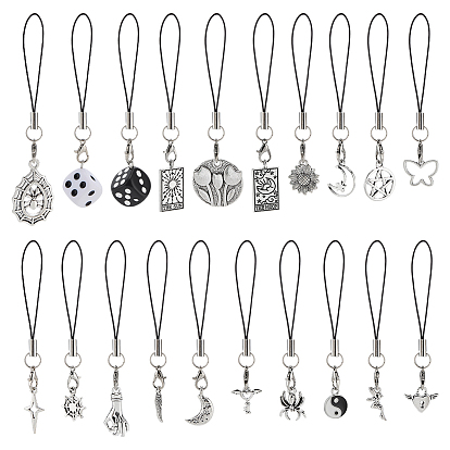 20шт. резиновые и сплавные мобильные ремни, разнообразные