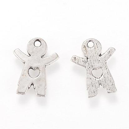 Tibetan Style Alloy Pendants, Boy, Cadmium Free & Lead Free