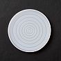 DIY Flat Round with Water Ripple Display Silicone Molds, Resin Casting Molds, for UV Resin & Epoxy Resin Craft Making