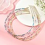 Natural Gemstone Faceted Round Beaded Necklaces, Golden