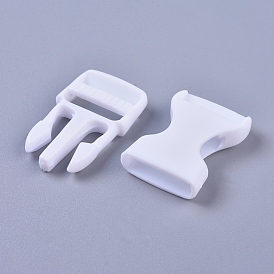 Boucles à dégagement rapide latéral réglables en plastique, pour la réparation de sac à dos de sangles de bagages, rectangle