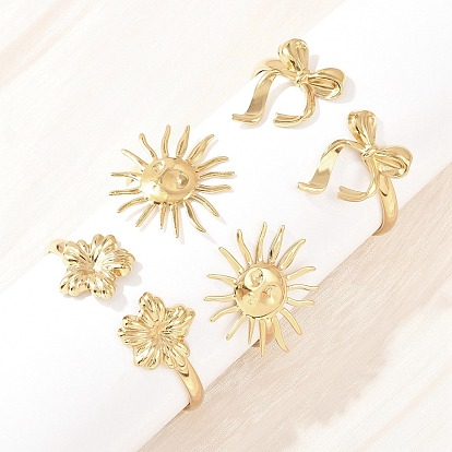 304 женские браслеты-манжеты из нержавеющей стали, золотые