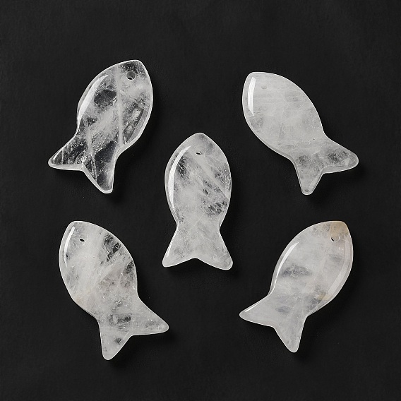 Gemstone Pendants, Fish Charms