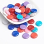 Твердые шарики цвета акриловые, плоско-круглые, 14x5 мм, отверстие : 1 мм, 700 шт / 500 г