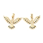 Латунные микро проложить кубического циркония подвески, птица, золотые