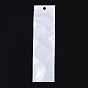 Pearl Film Plastic Zip Lock Bags, Resealable Packaging Bags, with Hang Hole, Top Seal, Self Seal Bag, Rectangle
