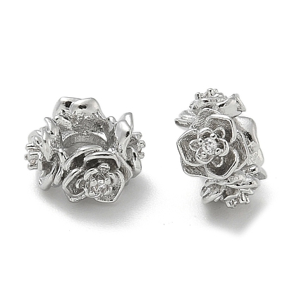 Латунные бусины, без кадмия, без никеля и без свинца, цветок