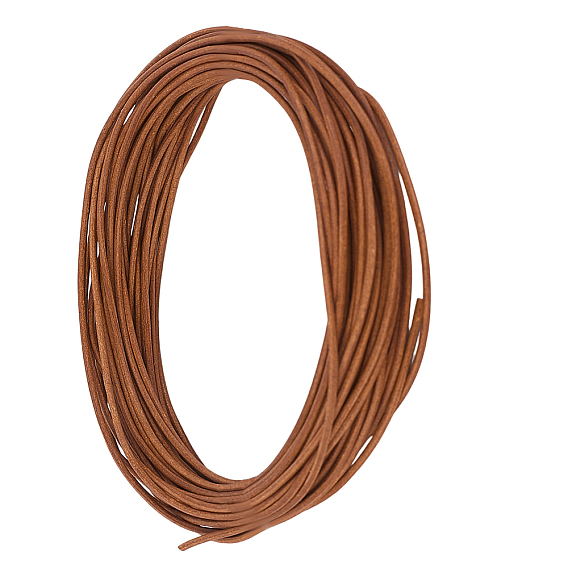 10 м коровьей кожаный шнур, кожаный шнур ювелирных изделий, круглые