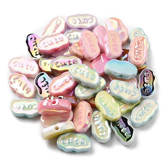 Uv акриловые покрытия бусины, радужный, облако