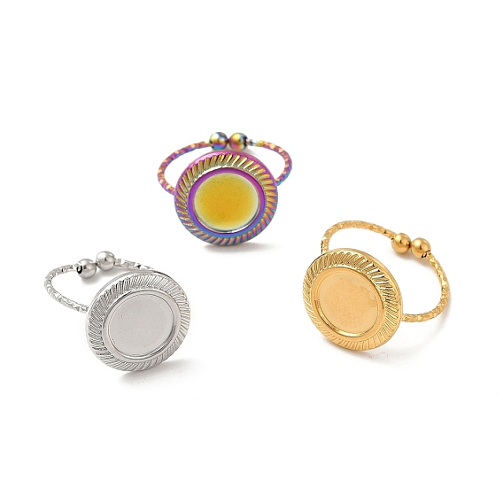 304 кольцевой компонент открытой манжеты из нержавеющей стали, настройки звонка, плоско-круглые