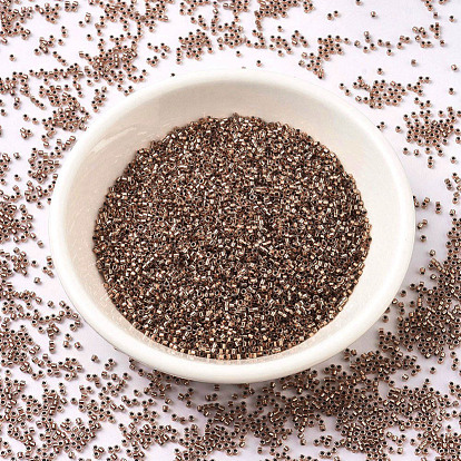 Бусины miyuki delica, цилиндр, японский бисер, 11/0, дБ 0037) медный кристалл