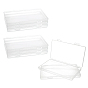 Transparent Plastic Bead Containers, with Hinged Lids, for Beads and More, Rectangle