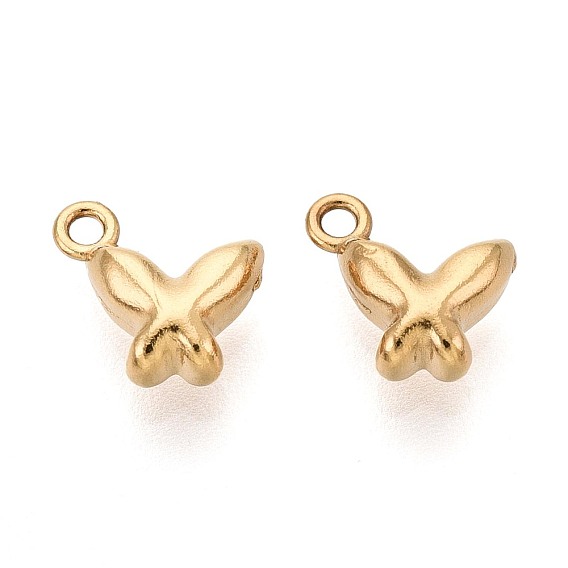 304 подвески из нержавеющей стали, бабочки прелести, ионное покрытие (ip), долговечный