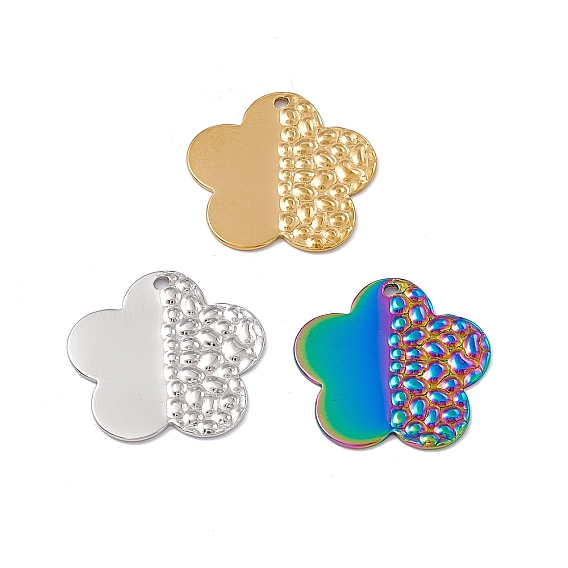 Ионное покрытие (ip) 304 подвески из нержавеющей стали, цветочный шарм