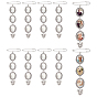 DIY Brosche machen Kits, inklusive eiserner Broschenbesatz und transparentem Glascabochons