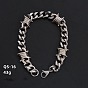 Хип-хоп 304 браслеты из кубинских цепей из нержавеющей стали для мужчин и женщин, с шипами из цинкового сплава
