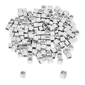 Unicraftale 304 Stainless Steel Spacer Beads, Cube