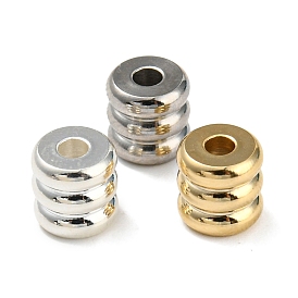 201 Stainless Steel Bead, Grooved Beads, Column