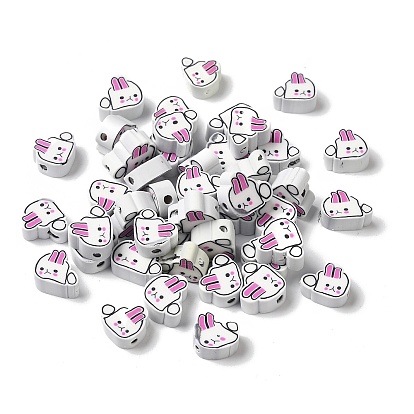 Бусины из полимерной глины , кролик