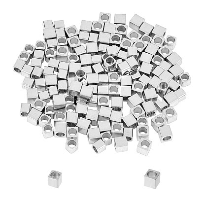 304 Stainless Steel Spacer Beads, Cube