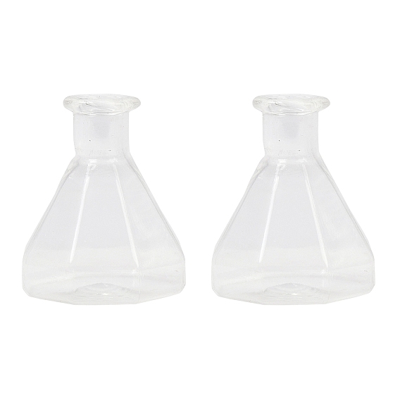 Прозрачные контейнеры для стеклянных шариков, форма граненого конуса